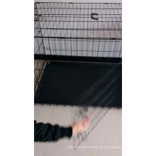 Dog Cage Crate Paleta dobrável com Divider Pet Puppy Pen ABS Bandeja Pan